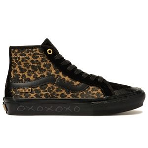 New VANS Skate Sk8-Hi Deco CHER STAUBERRY CHEETAH Print Sneakers WOMENS 6.5